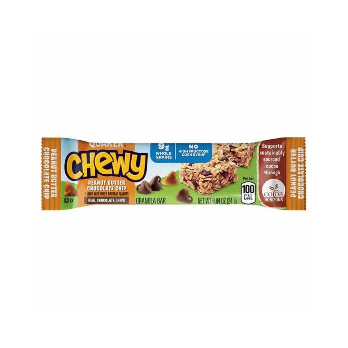 Quaker Chewy Granola Bars, Peanut Butter Chocolate Chip