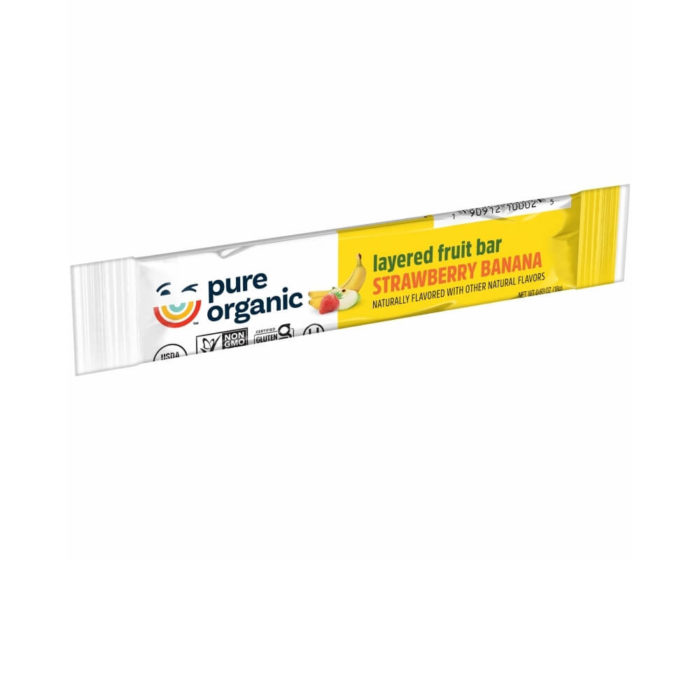 Pure Organic Layered Fruit Bar, Strawberry Banana